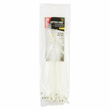 POWER PRODUCTS 11 in. Self-cutting Natural Cable Tie - 3557584